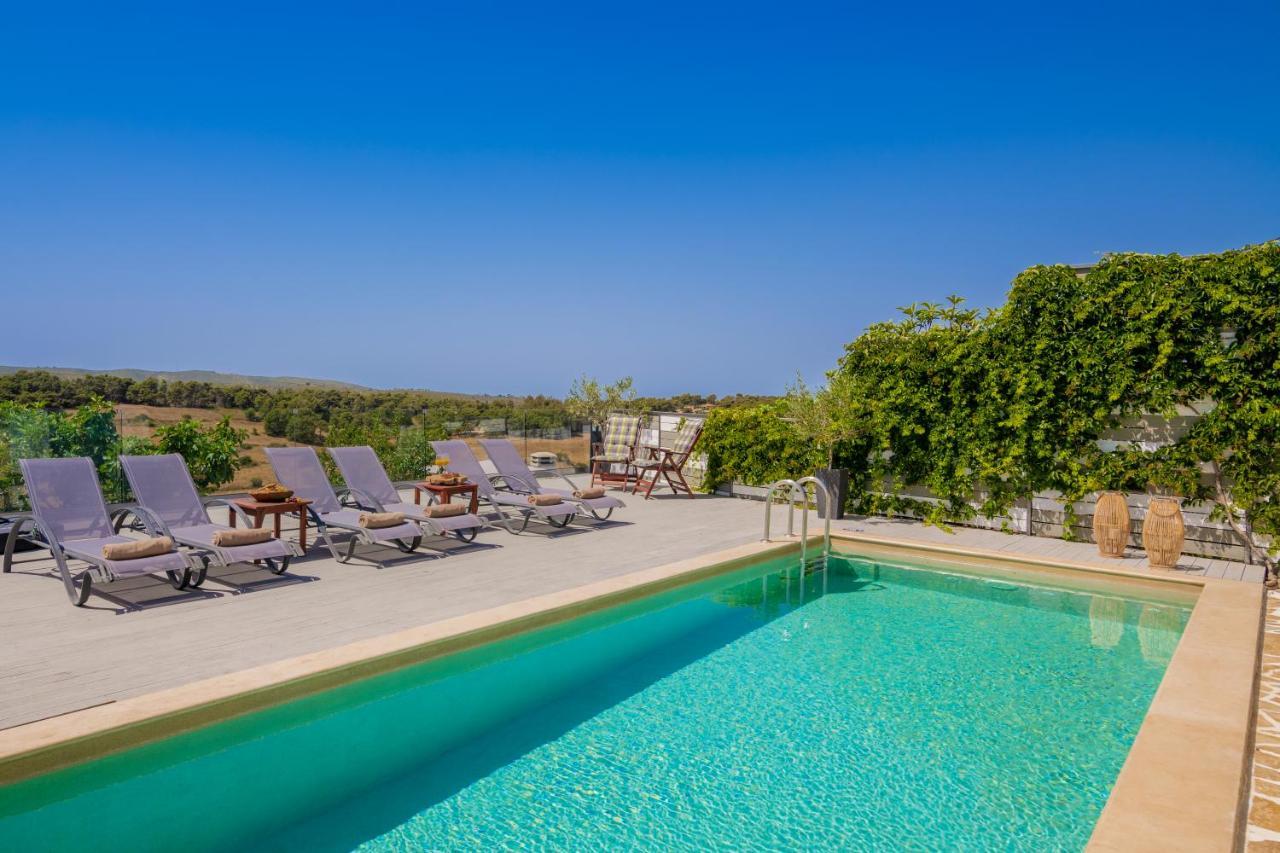 Villa Tramonto With Private Heated Pool, By Zantewize Volímai Exterior photo
