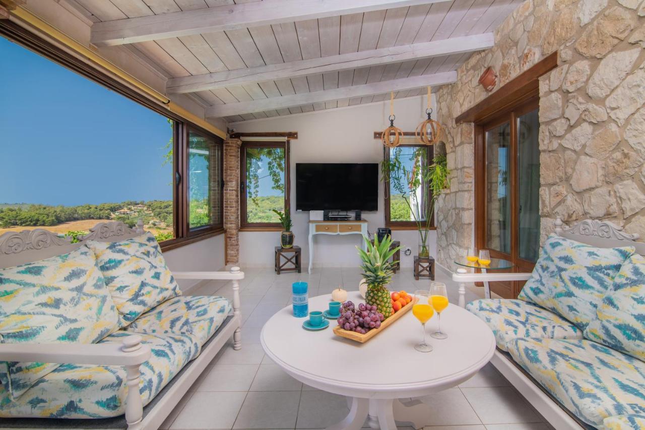 Villa Tramonto With Private Heated Pool, By Zantewize Volímai Exterior photo
