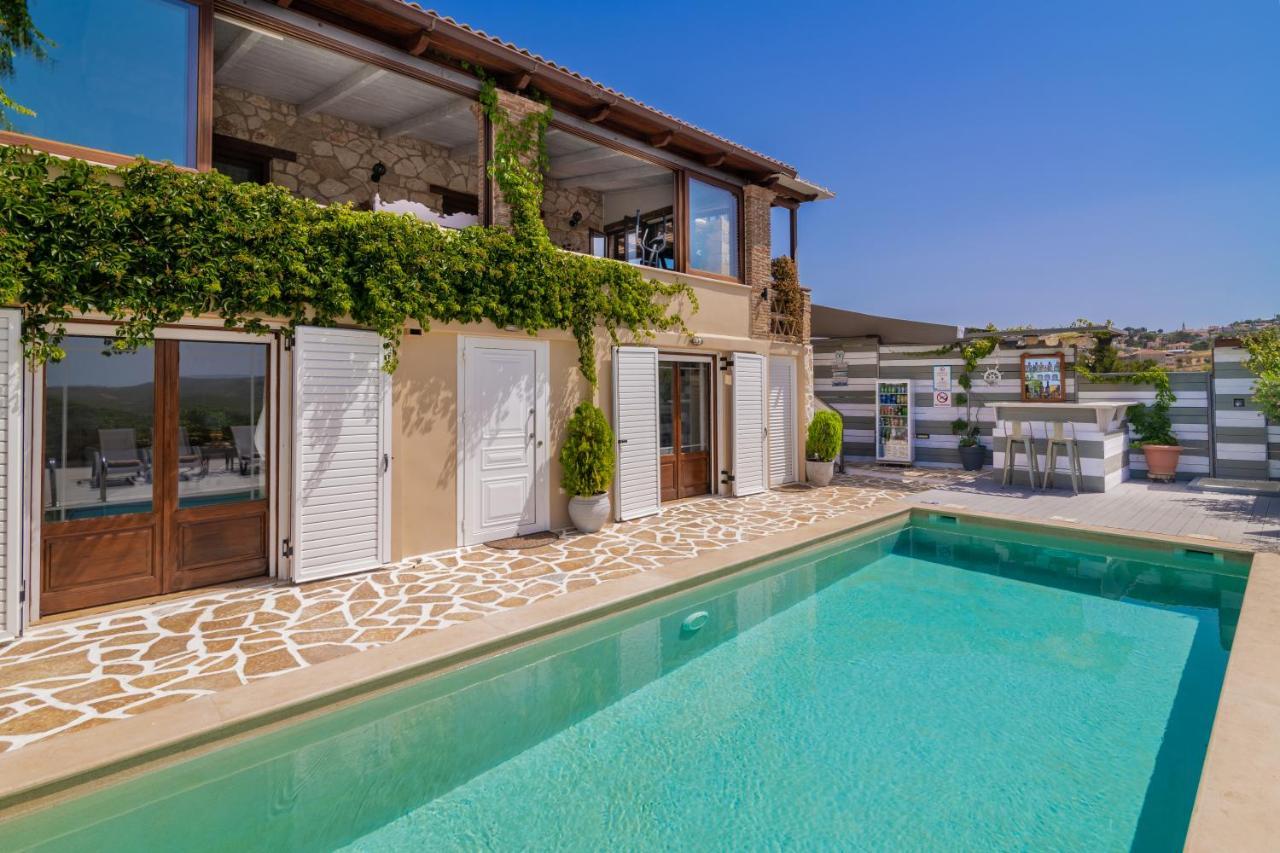 Villa Tramonto With Private Heated Pool, By Zantewize Volímai Exterior photo